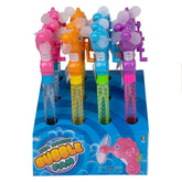 Sea Horse Wind Up Fan Bubble Baton Kids Toy - Assorted